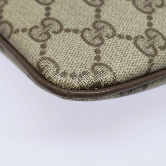 GUCCI GG Supreme Web Sherry Line Shoulder Bag PVC Beige 904 02 047 Auth 84221 - Picture 5 of 16